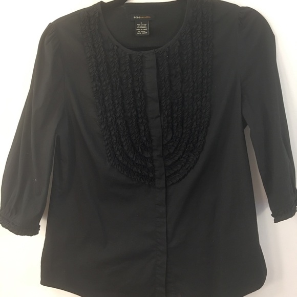 BCBGMaxAzria Tops - BCBG Top Maxazria Womens Button Front Blouse M